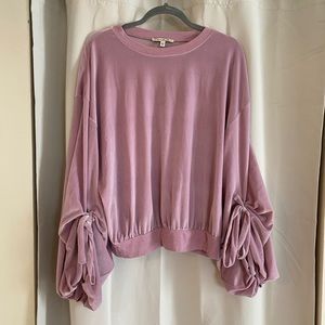 Express velvet sweater